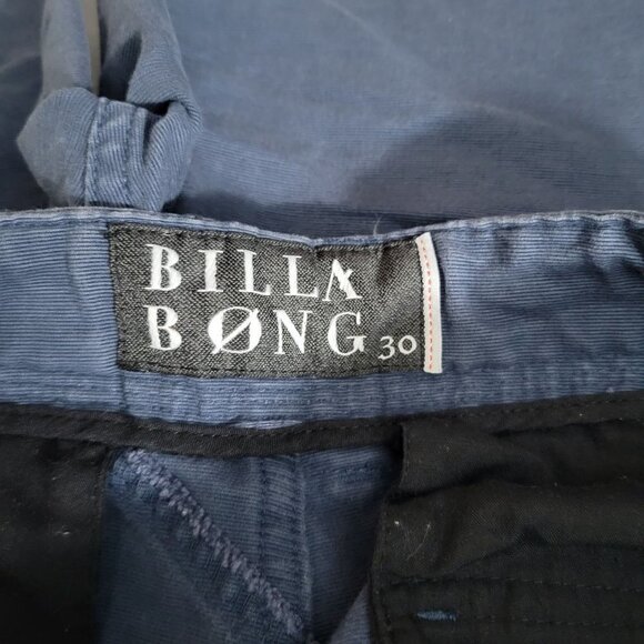 Billabong Men's Sz 30 Blue 100% Cotton Flat Front Pockets Bermuda Chino Shorts - Picture 5 of 10